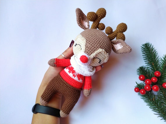 christmas reindeer stuffed animal