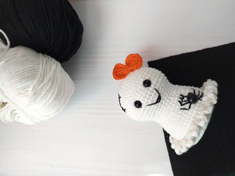 Plushie pattern Plush pattern Halloween ghost making Amigurumi toys PDF Spooky Crochet ghost pattern