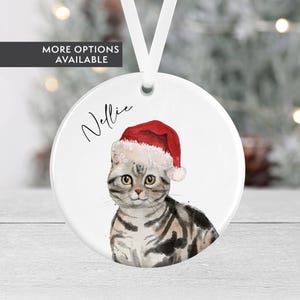 Sphynx Meowy Ornament, Personalized Cat Ornament, Meowy Christmas, Cat Xmas Gift, Xmas Ornament, Cat Lover Gift, Christmas Tree Decorations - Canada