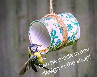 Bird feeder , bird house, upcycled garden decor, gift for gardeners, bird watchers gift