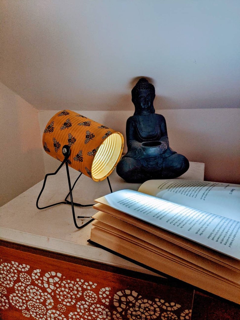 Quirky zebra print maximalist lamp bedside light | Etsy