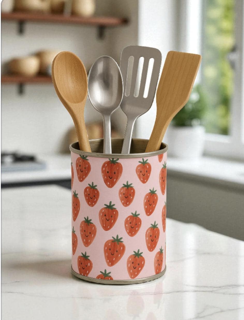 Handmade Utensil Holder – Rustic Kitchen Storage – Gift for Home Cooks