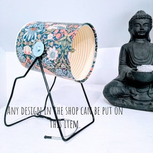 William Morris Lampshade: Upcycled Desk Lamp, Recycled Gift