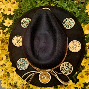 Halo Window Fedora Hat – Witchy Cottagecore Style – Unique Magical Hat