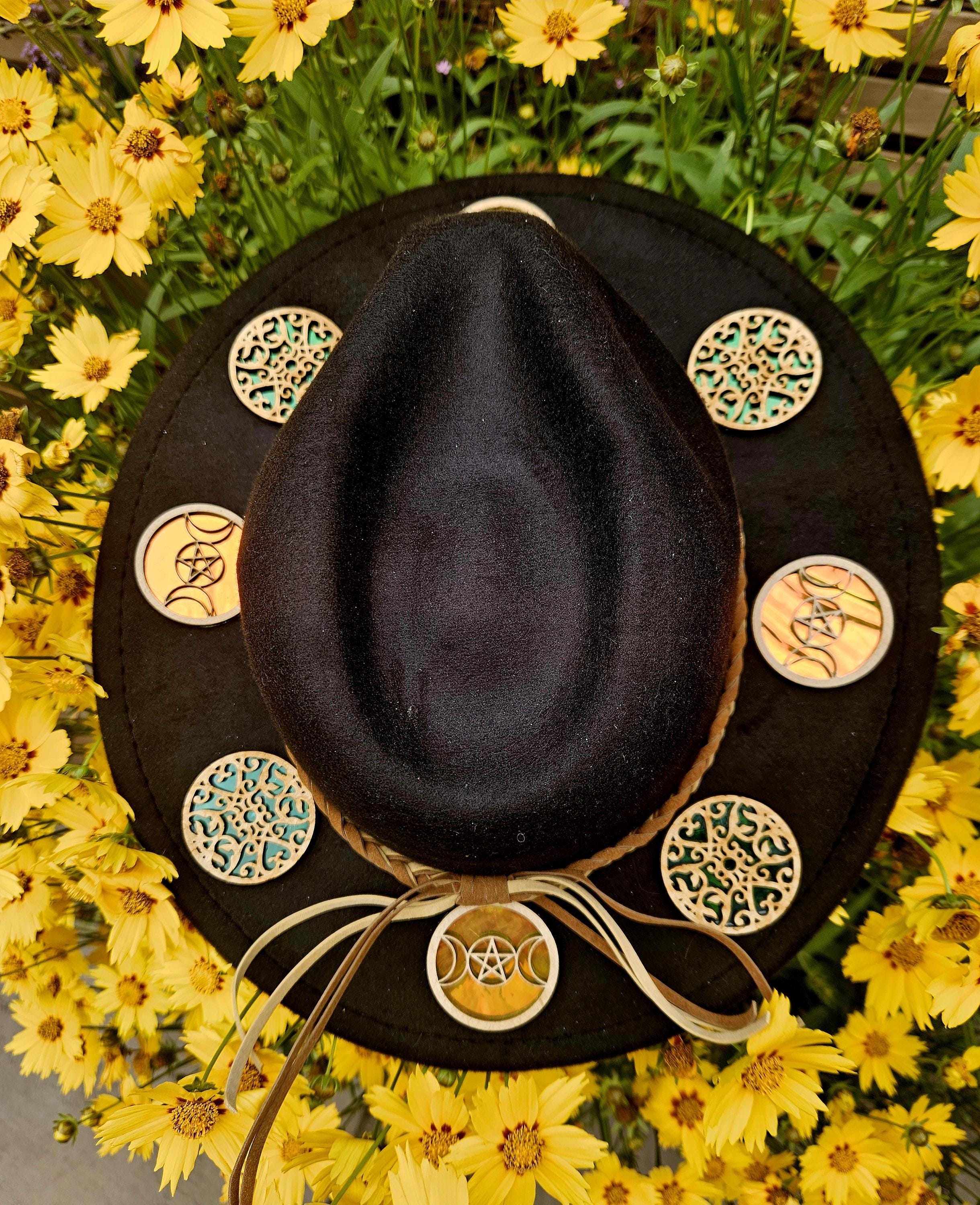 EUC Luna Halo Golden Moth Fedora Hat Moth Fedora - Etsy main image 4