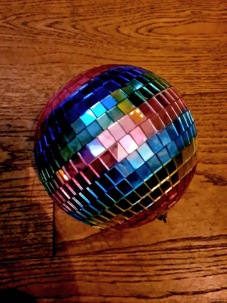 Disco Mirror Ball Helmet Party Helmet With Retractable Visor Etsy