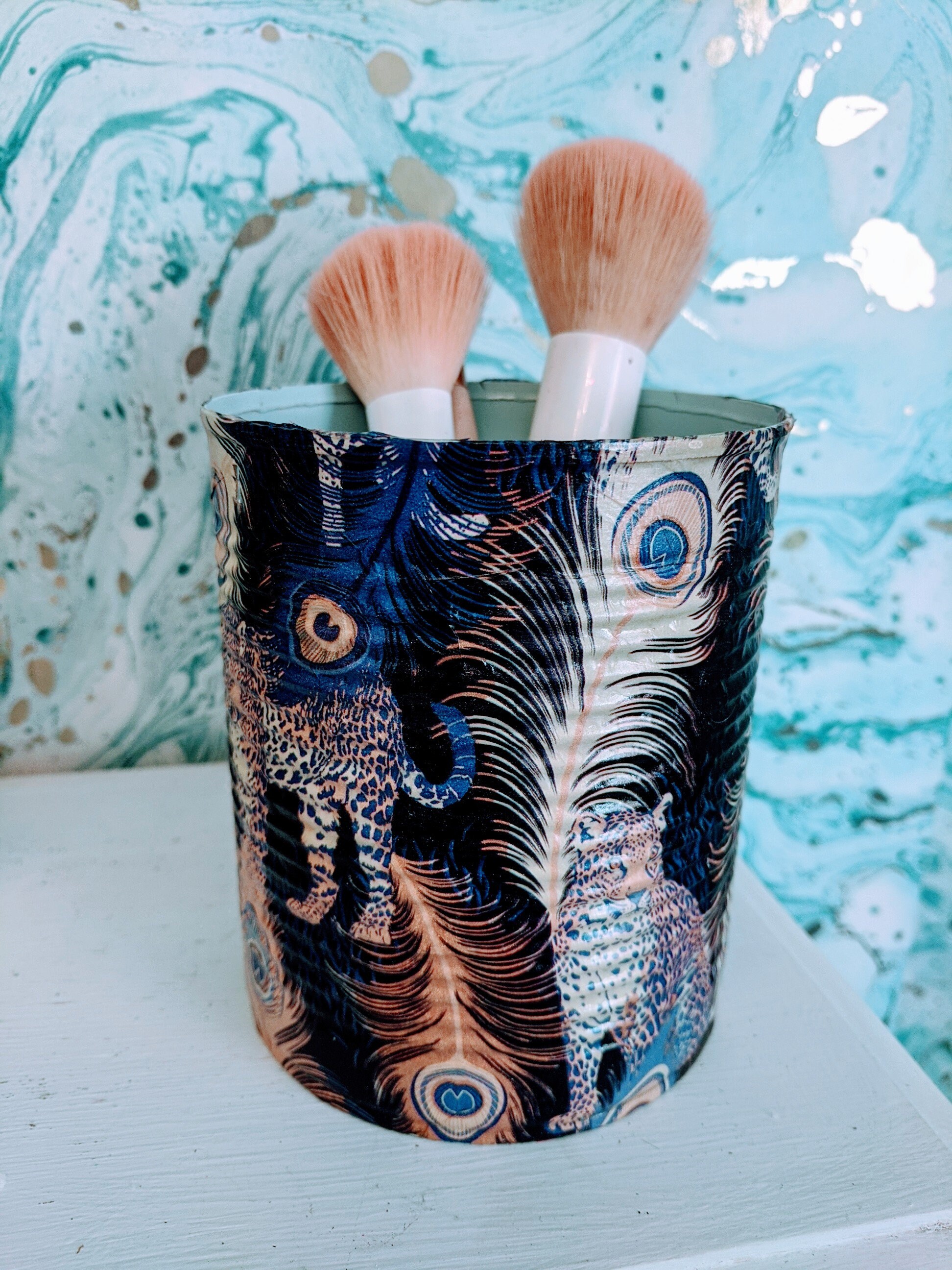 Makeup brush holder Quirky brush Organiser for Her Choose Etsy