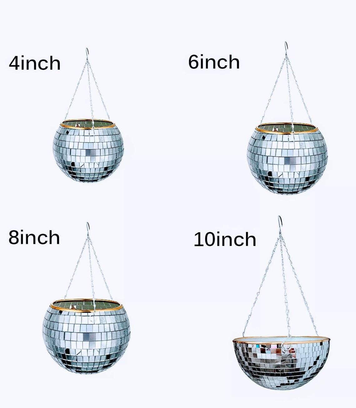 Mirror ball planter disco ball planter hanging planter Etsy