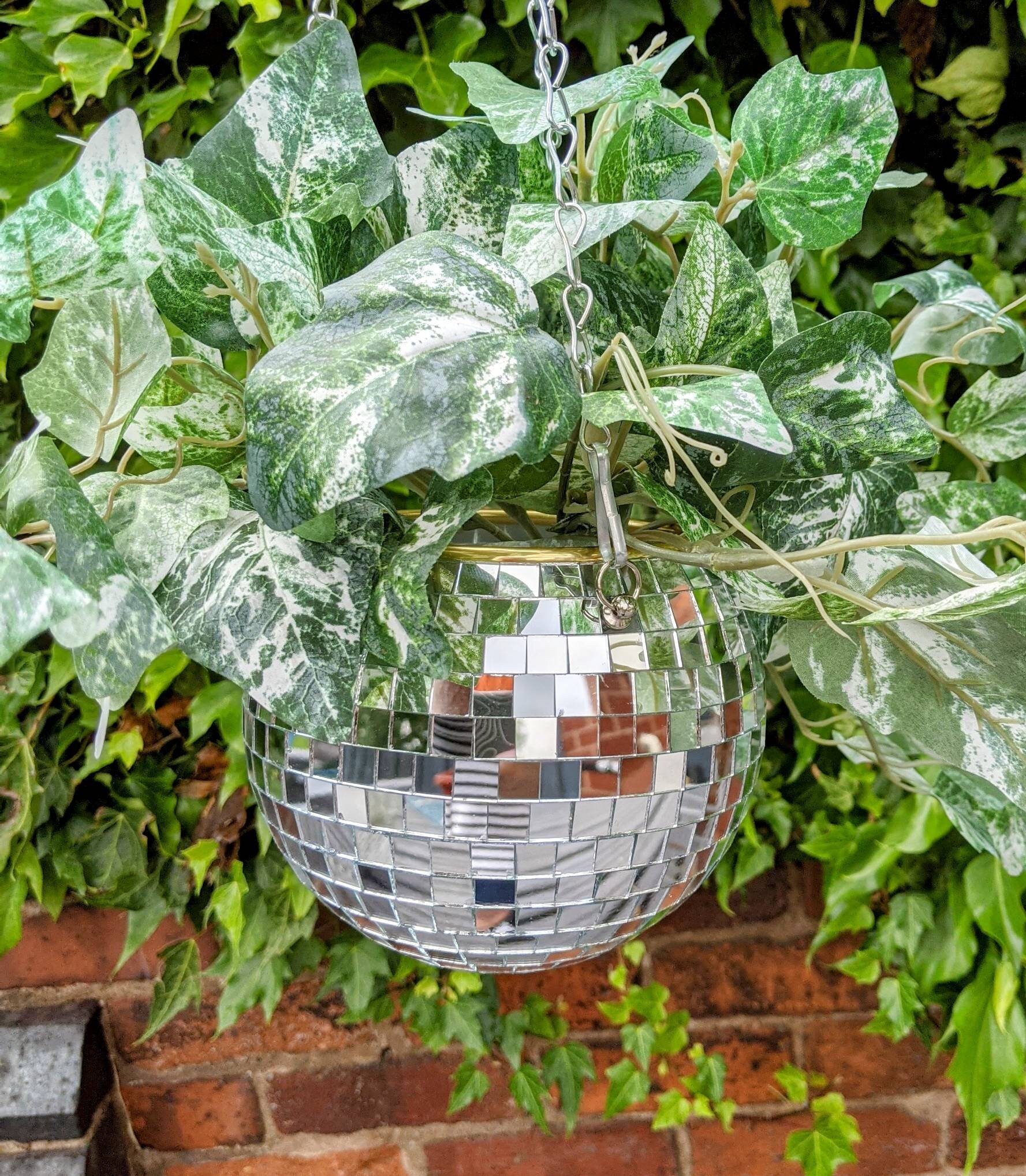 Mirror ball planter disco ball planter hanging planter Etsy