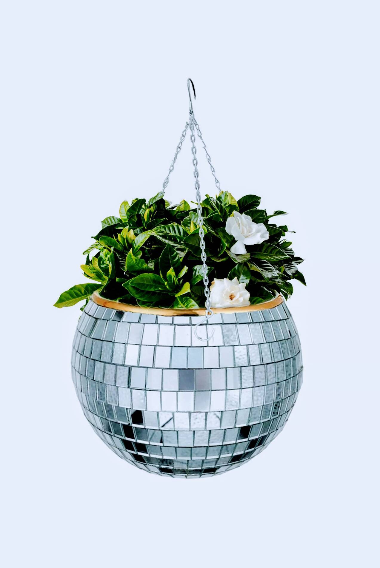 Mirror ball planter disco ball planter hanging planter Etsy