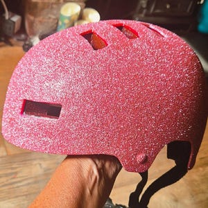 Gepersonaliseerde glitterfietshelm, glinsterende skatehelm voor tieners, kinderen en volwassenen