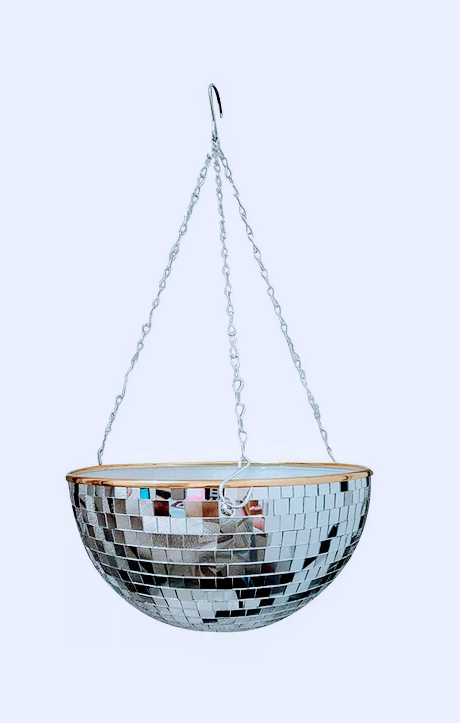Hanging Disco Ball Planter Retro Mirror Ball Plant Pot Etsy UK
