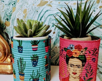 Decoupage Upcycled Tin Can Planter: Eco-Friendly Home Decor