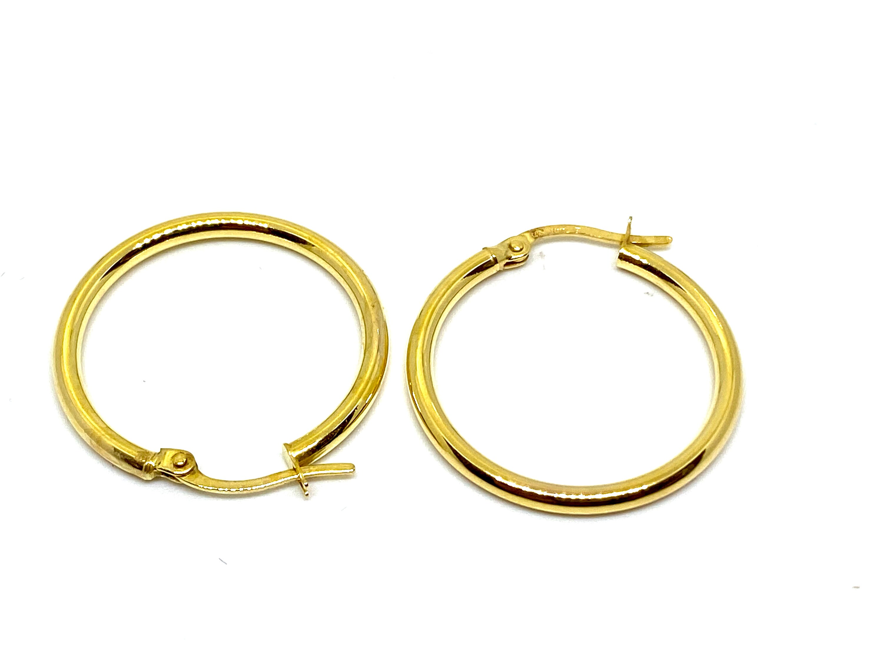 14K Solid Yellow Gold Heart Leverback Earring Findings – Heavy Settings With Ring – 2 Pieces – Le Suq USA