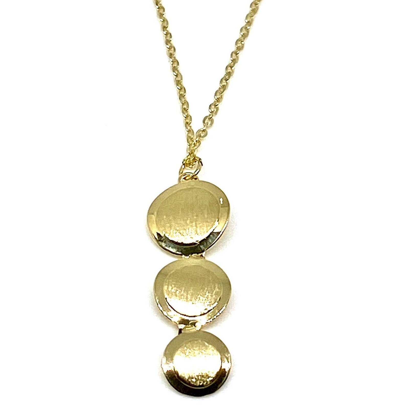 disc dangle necklace