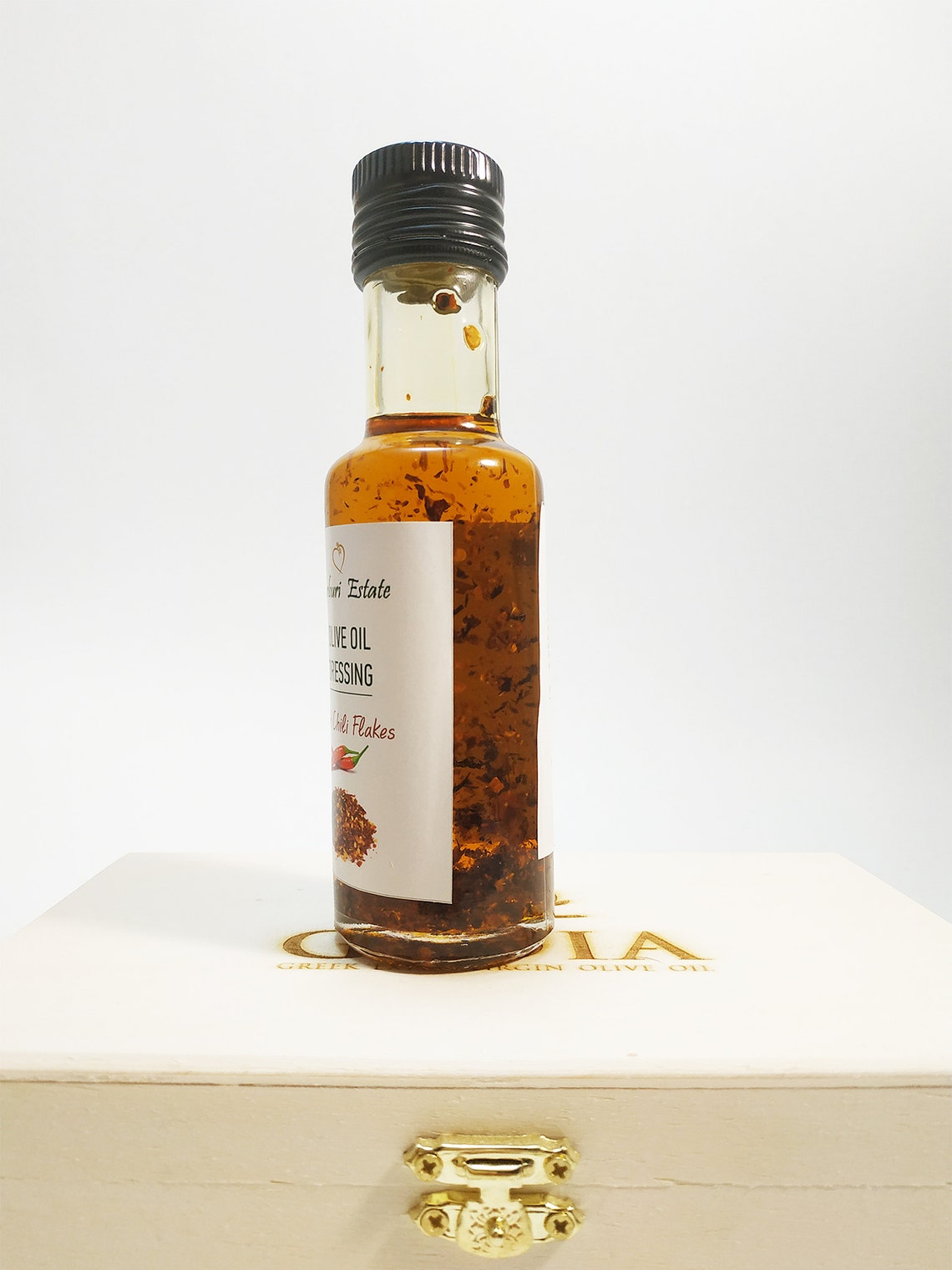 Flavoured Extra Virgin Olive Oil 3 Bottles Wooden Box Etsy UK