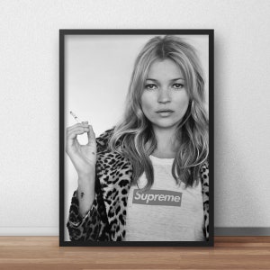 Kate Moss Fashion Art Print: Modern Wall Decor (Digital Download)