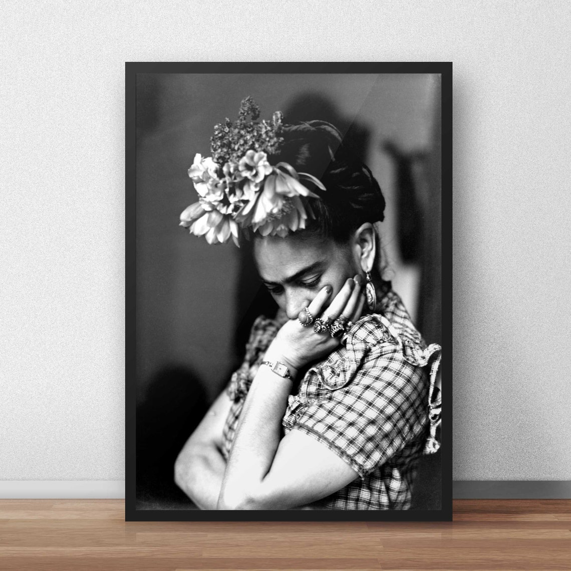 Frida Print Poster Frida Kahlo Print Schwarz Weiß Fotografie - Etsy Schweiz