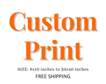 Personalisierter Kunstdruck: Individuelles Poster, Made-to-Order