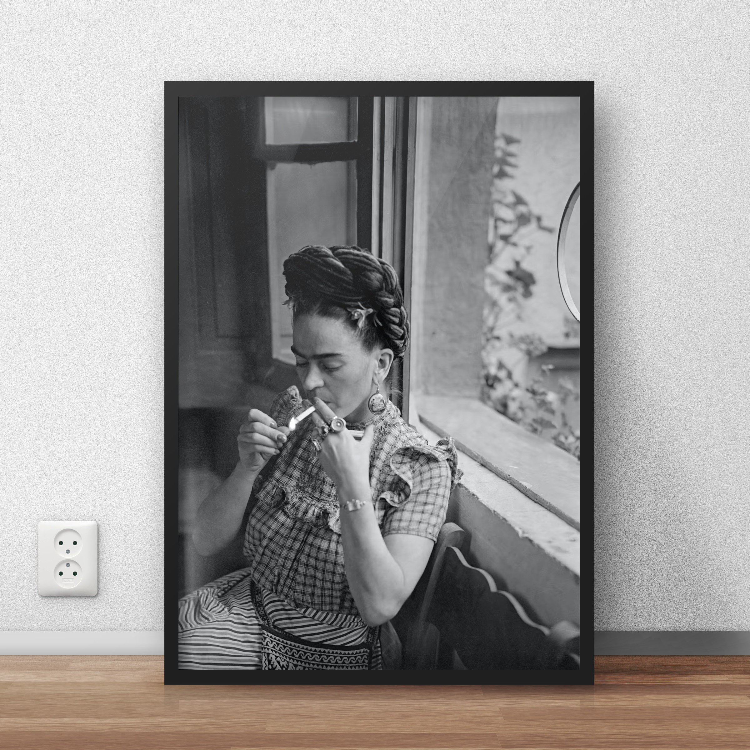 frida kahlo smoking a cigarette Frida Kahlo Smoking Print, Black and White Vintage Portrait, Feminist  Artist Wall Art Poster (Digital Download)