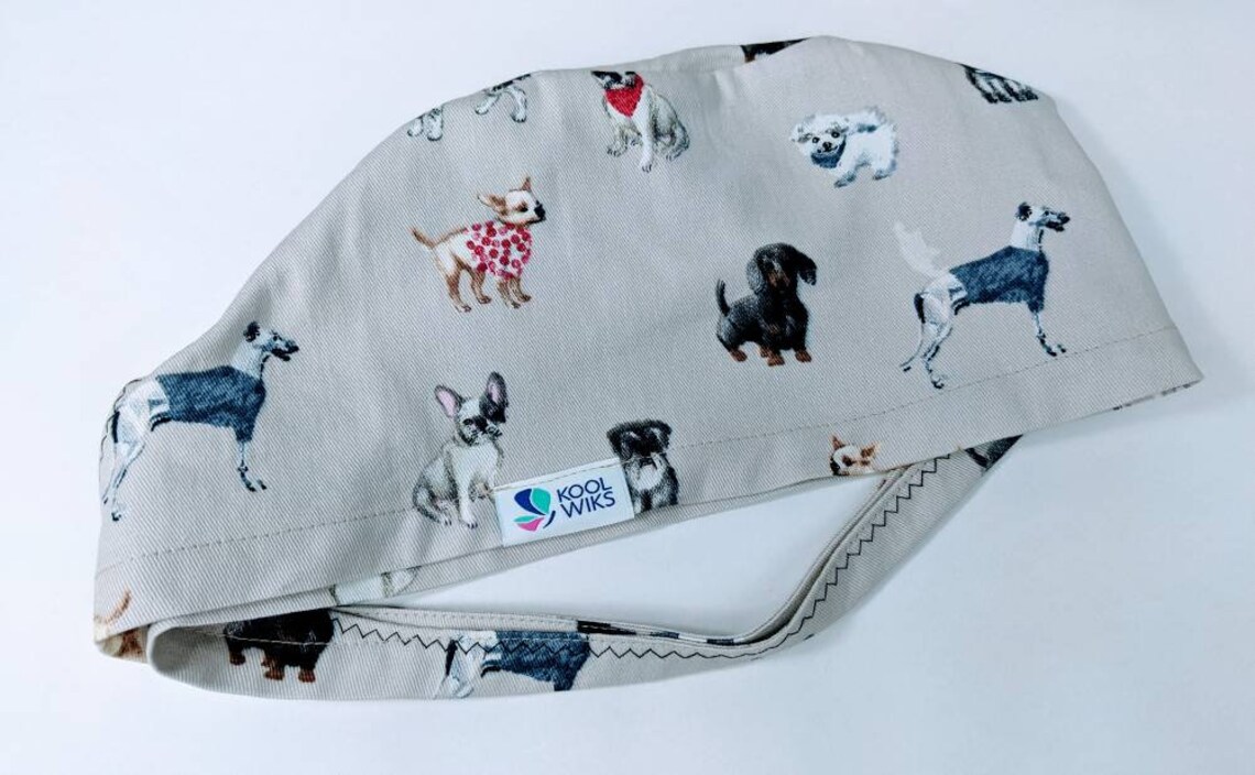 Dog breed surgical scrub cap suitable for surgeons vets Etsy
