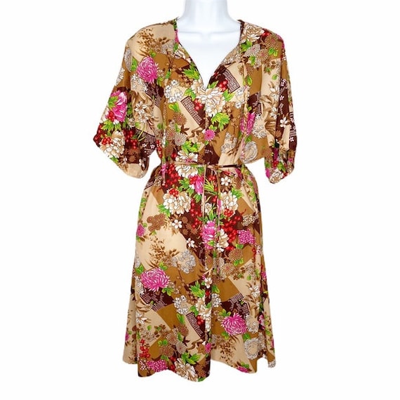 Vintage Pomare Hawaii printed dress