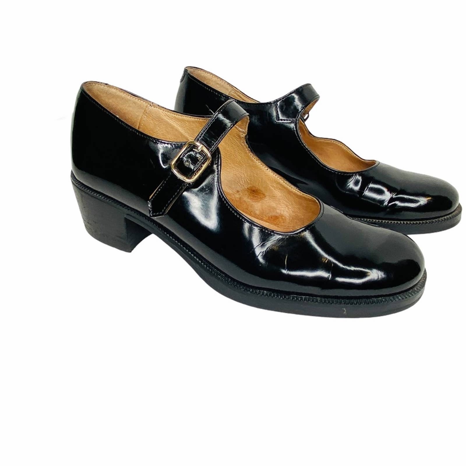 Vintage Y2K Aldo black patent Mary Janes Etsy