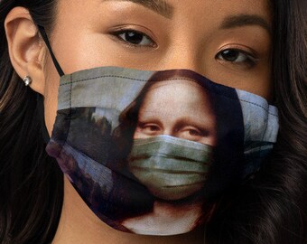 Socially Responsible Mona Lisa Premium Face Mask