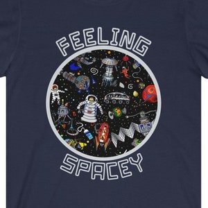 Feeling Spacey - Space Cadets -- Camiseta de manga corta de jersey unisex