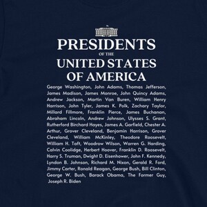 Presidents of The United States of America In Order Short-Sleeve Unisex T-Shirt