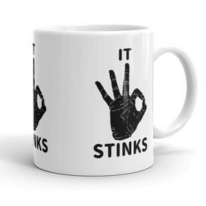 Inspired By MST3K: It Stinks! White glossy mug