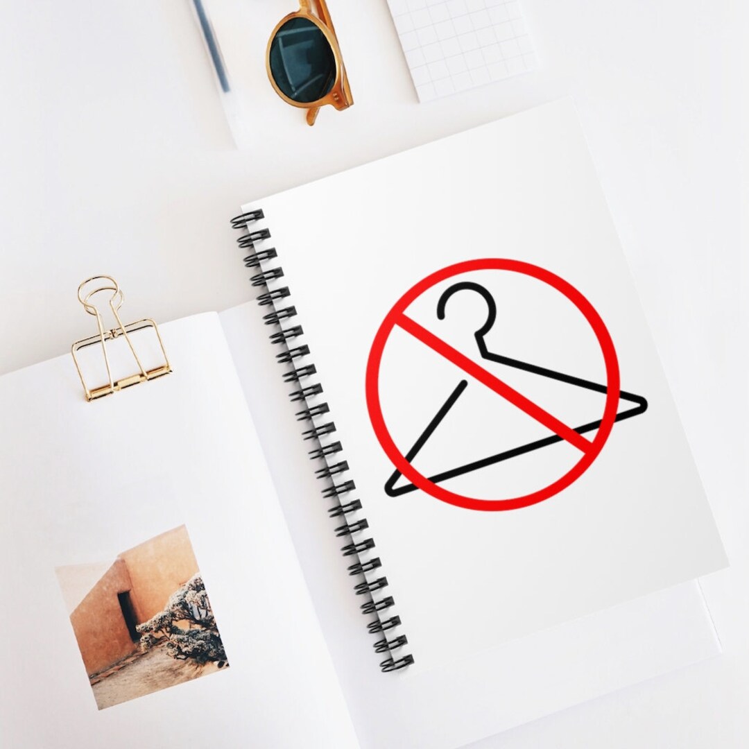 No Wire Hangers Pro Choice Spiral Notebook Ruled Line Etsy