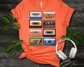 90-tals kassettbands-T-shirt: Retro musikälskare-T-shirt