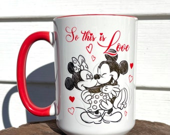 So this is LOVE 15oz mug, hearts, cute, Valentine’s, Valentine’s Day, red, true love, gift, minni,