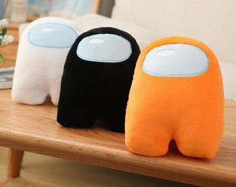 LIANGZAI Among Us Plush,Small Among Us Game Role Plush Toy,Soft Cute Astronaut Stuffed Plush Figures for Gifts Game Fans Black