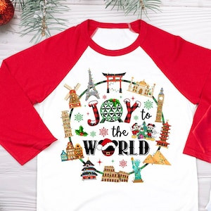 Joy to the World, Disney Best Christmas, Disney Home for Holidays, , Christmas  Disney  Trip shirts, Christmas Raglan, Disney Raglan, R12