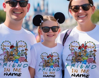 Camisas personalizadas de Disney, camisas a juego de la familia Disney, camisas personalizadas de Toy Story para niños y adultos, camisetas Friend in Me DL157
