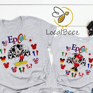 Disney Epcot Shirt,  World Traveler, Disney Trip Matching Shirts, Epcot Minnie Mickey Shirt, Disney Family Shirts, Epcot Shirts DL105