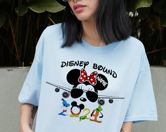 Disney Bound-skjorta, Disney flygplanskjorta, Disney matchande skjortor, Disney familjematchande skjortor med anpassat namn DL126
