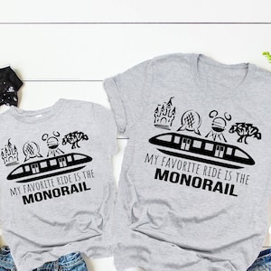 Disney Shirt, Disney World Traveler, Monorail Ride Shirt, My Favorite Ride is Monorail, Monorail fun Shirt, Disney Cute Shirt DL03
