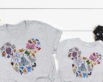 Disney Shirt, Disney Magic Kingdom Shirt, Disney Cute Shirt,  Disney Shirts For Kids and Adults  DL042