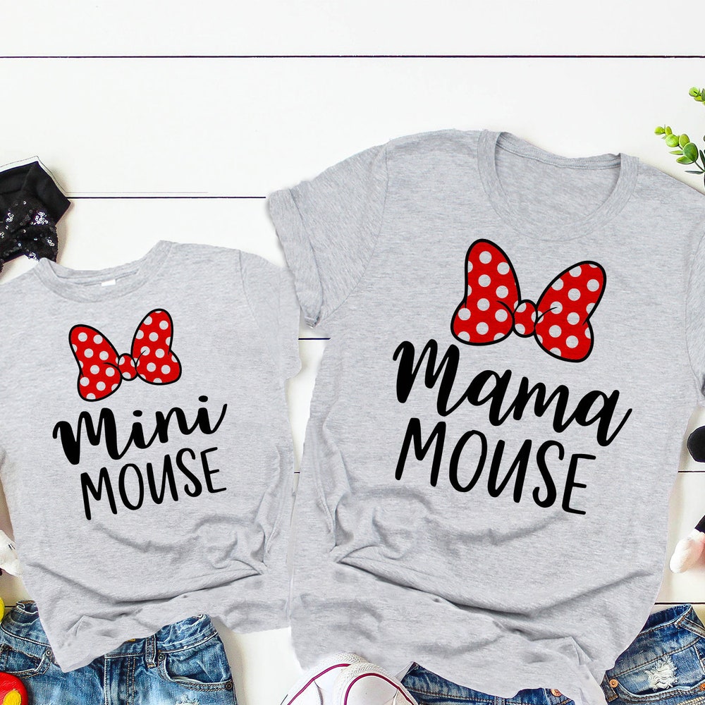Snorider Design Disney Matching Mouse Shirts,Disney Trip Shirts,Disney Shirt, Disney Family, Disney Apparel,Custom Disney Shirt,Disney Mom And Daughter Dl90