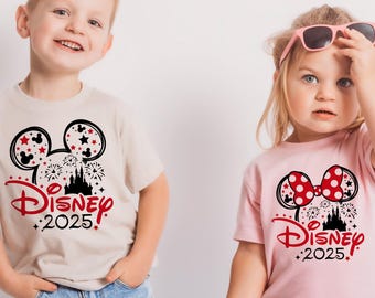 Custom Disney Shirts, Disney Trip 2025 personalized shirts for kids and adults, Cute Matching Disney Shirts