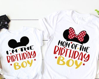 Disney Birthday, Disney Birthday Trip,  Disney Family Birthday Shirts, Mom of Birthday Boy/Girl, I'm the Birthday Boy/Girl DL013