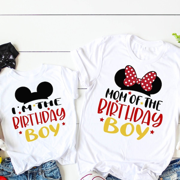 Disney Birthday, Disney Birthday Trip,  Disney Family Birthday Shirts, Mom of Birthday Boy/Girl, I'm the Birthday Boy/Girl DL013