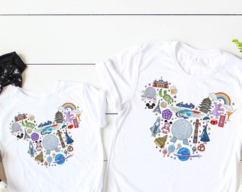Disney Shirt, Disney Epcot Shirt, World Traveler shirts, Disney World Traveler, Disney Fun Park Shirt  DL05