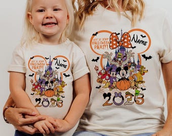Disney Halloween Trip matching Shirts, Disney Not so scary shirt, Disney Custom shirts with custom text, Disney Halloween family DL158