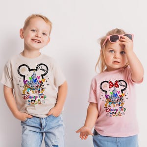 Personalized Disney Trip Shirts, Disneyland Shirts, Disney Vacation T-shirt, Disney Family Matching Shirt, Magical Castle Shirt, Disneyworld image 4