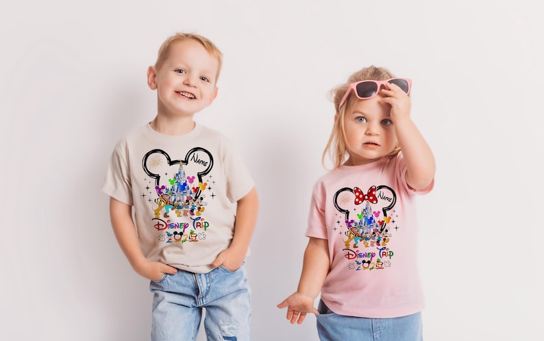 Personalized Disney Trip Shirts, Disneyland Shirts, Disney Vacation T-shirt, Disney Family Matching Shirt, Magical Castle Shirt, Disneyworld image 4