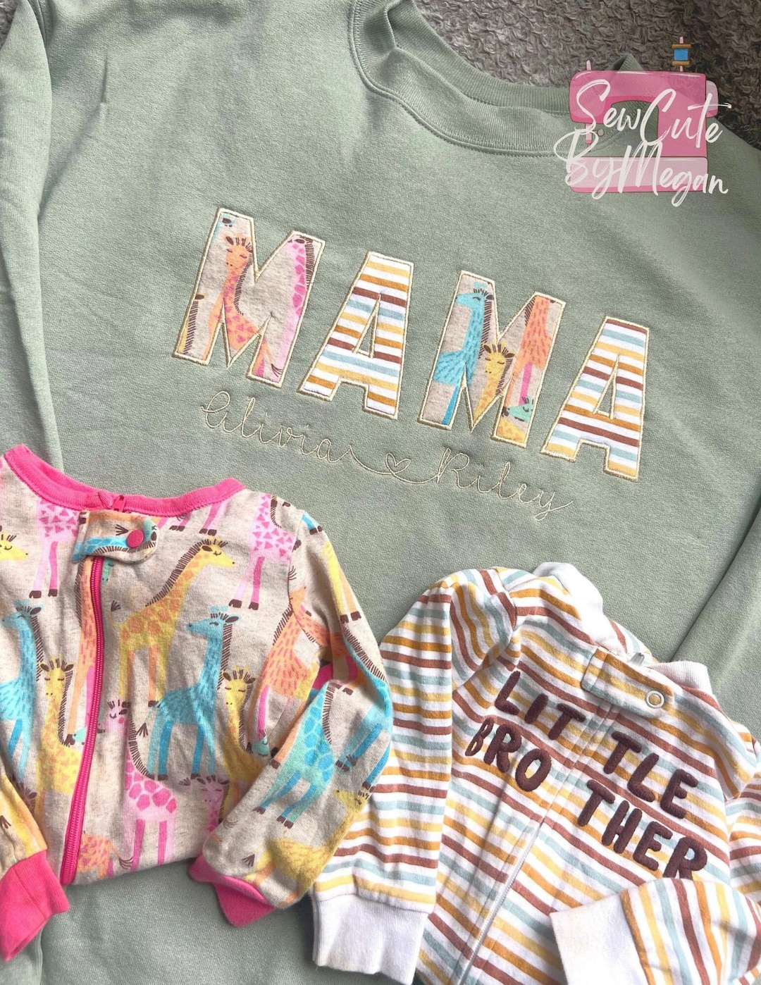 Mama Keepsake Sweater, Keepsake Sweatshirt, Embroidered Mama Sweater